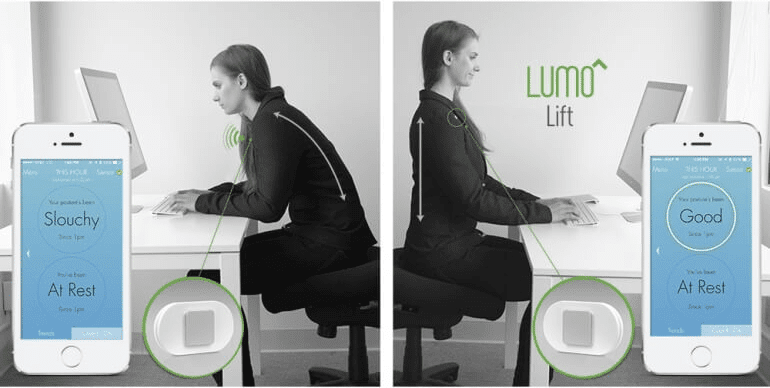 A great idea to improve your posture the Lift Lumo App encourages sitting up right at your desk. Is that an essential office supply?