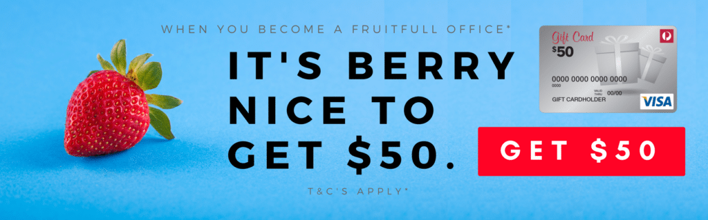Get $50 when you start ordering office supplies from Fruitfull Offices