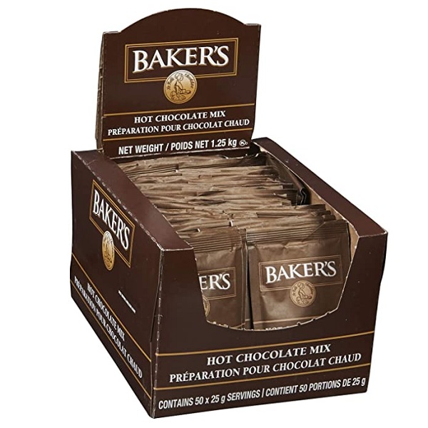Kraft Bakers Hot Chocolate Single Serve 50pk Fruitfull Offices