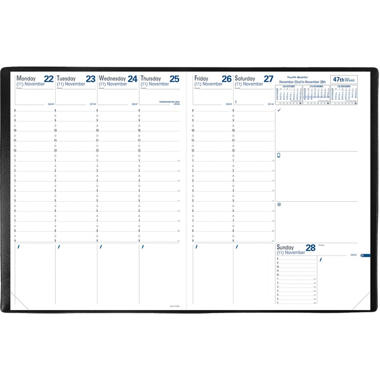 Agenda Quo Vadis Trinote 2025 - 18x24 Cm - Settimanale - 13 Mesi - Carta Clairefontaine - Foto 5